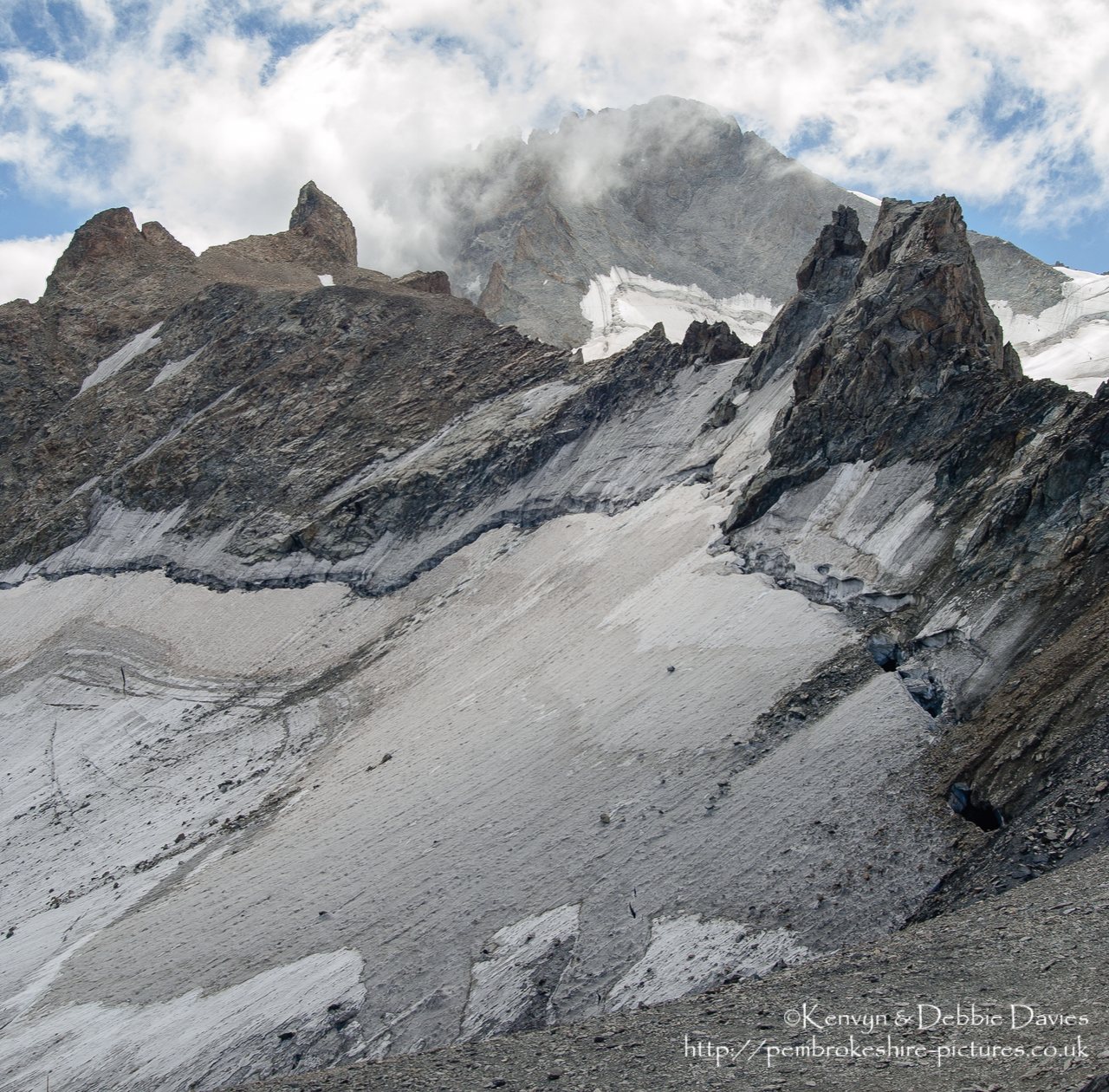 Glacier Du Vallon, La Grave in Provence-Alpes-Cote-d'Azur, France